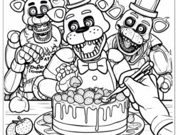 Freddy's ausmalbilder five nights 01 by malvorlagetiere.de