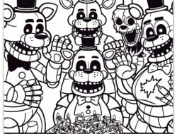 Freddy's ausmalbilder five nights 02 by malvorlagetiere.de