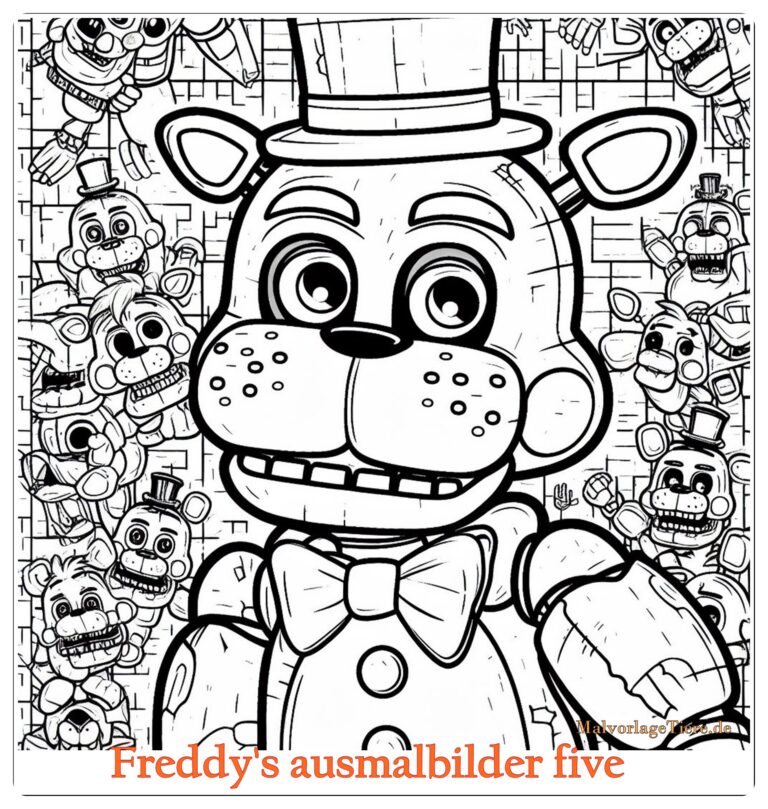 Freddy's ausmalbilder five nights 04 by malvorlagetiere.de
