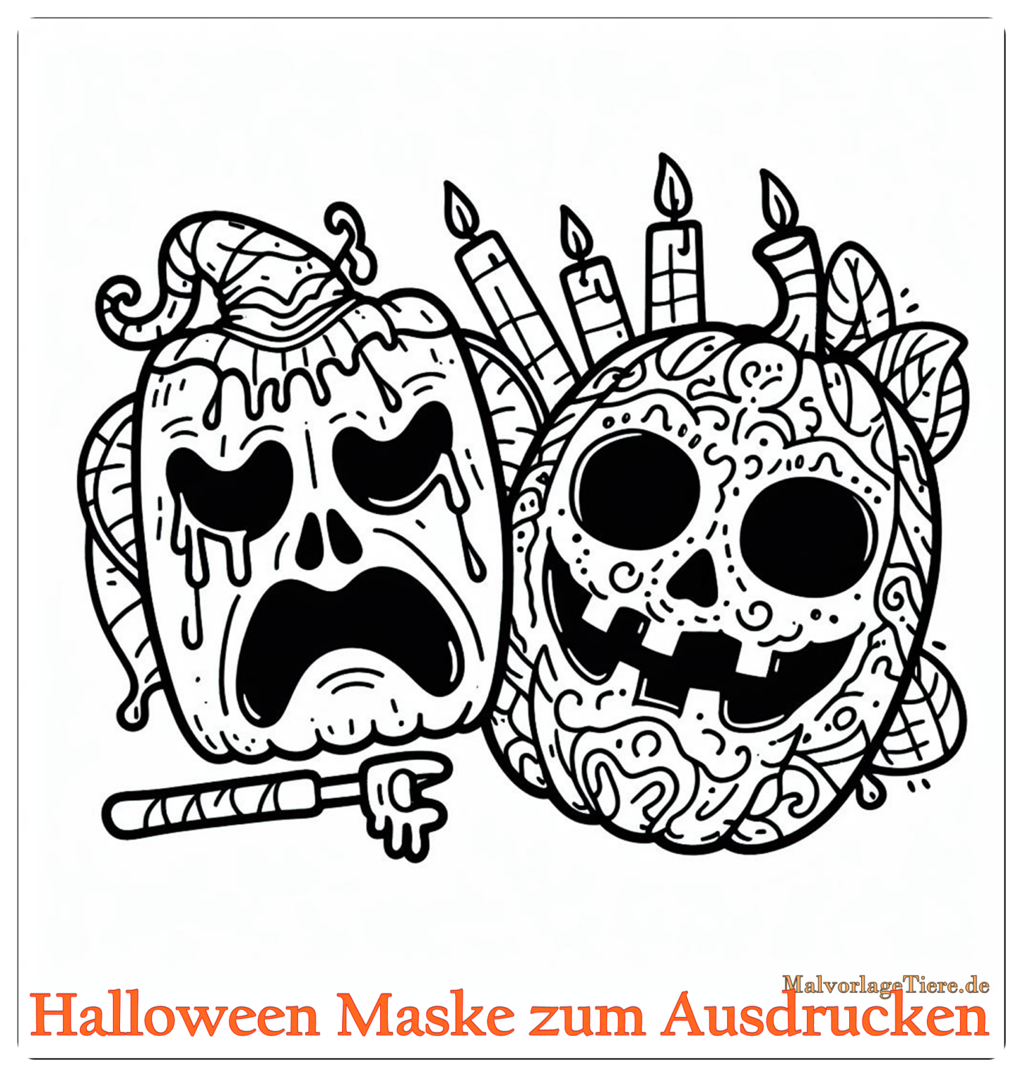 Halloween-Masken zum Ausdrucken: Kreativer Gruselspaß für Groß und Klein!