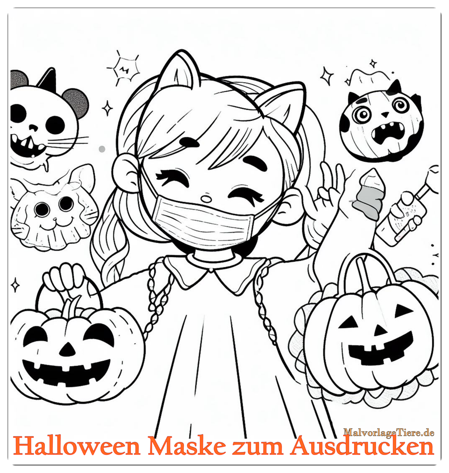 Halloween-Masken zum Ausdrucken: Kreativer Gruselspaß für Groß und Klein!