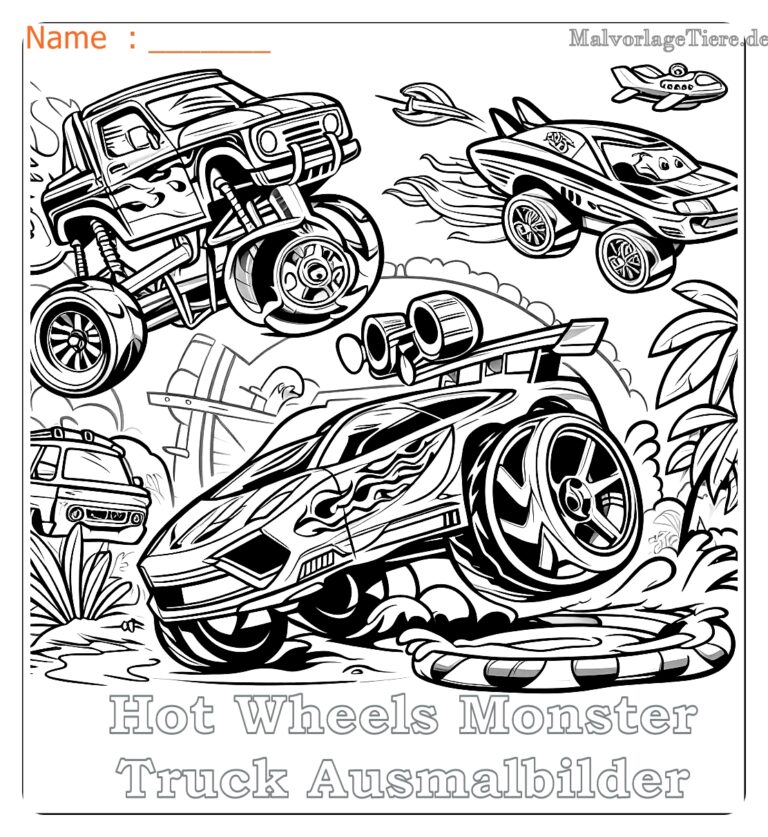 Die Magie des Zeichnens: Hot Wheels Ausmalbilder als Türöffner zur Kreativität