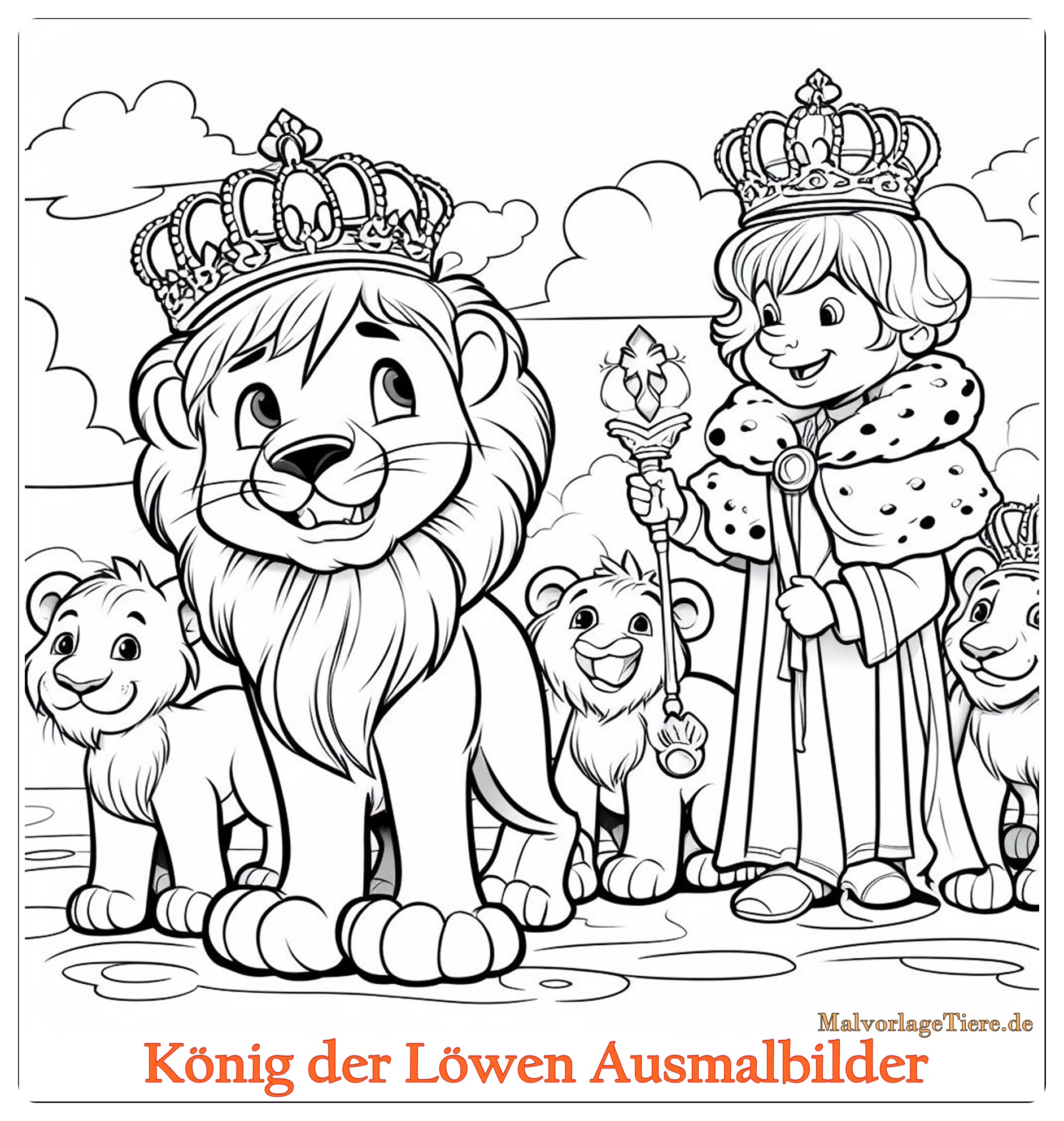 König der Löwen Ausmalbilder 03 by stadiongucker.de