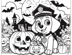 Paw Patrol Halloween Ausmalbilder