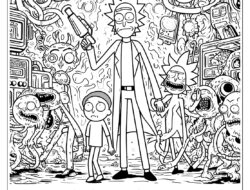 Rick and Morty Ausmalbilder 04 by malvorlagetiere.de