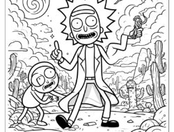 Rick and Morty Ausmalbilder: Spaß, Kreativität und Unterhaltung