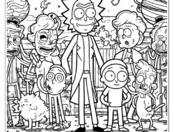 Rick and Morty Ausmalbilder 08 by malvorlagetiere.de