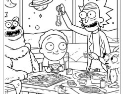 Rick and Morty Ausmalbilder 09 by malvorlagetiere.de