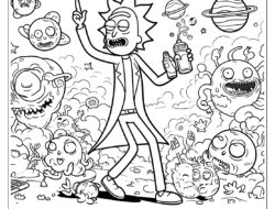 Rick and Morty Ausmalbilder 14 by malvorlagetiere.de