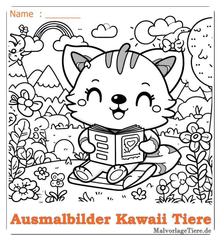 Kawaii Ausmalbilder: Malen und Entdecken!