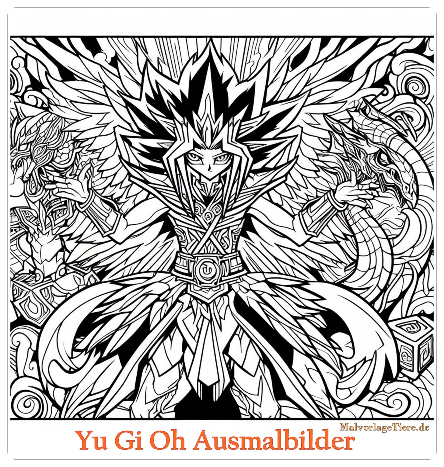 ausmalbilder yu gi oh