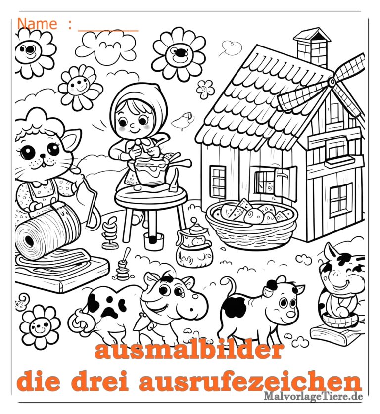 ausmalbilder die drei ausrufezeichen