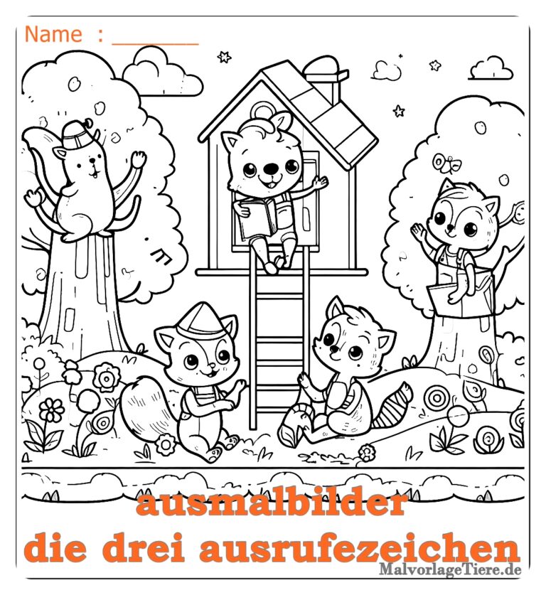 ausmalbilder die drei ausrufezeichen