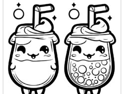 bubble tea zum ausmalen 3 by malvorlagetiere.de