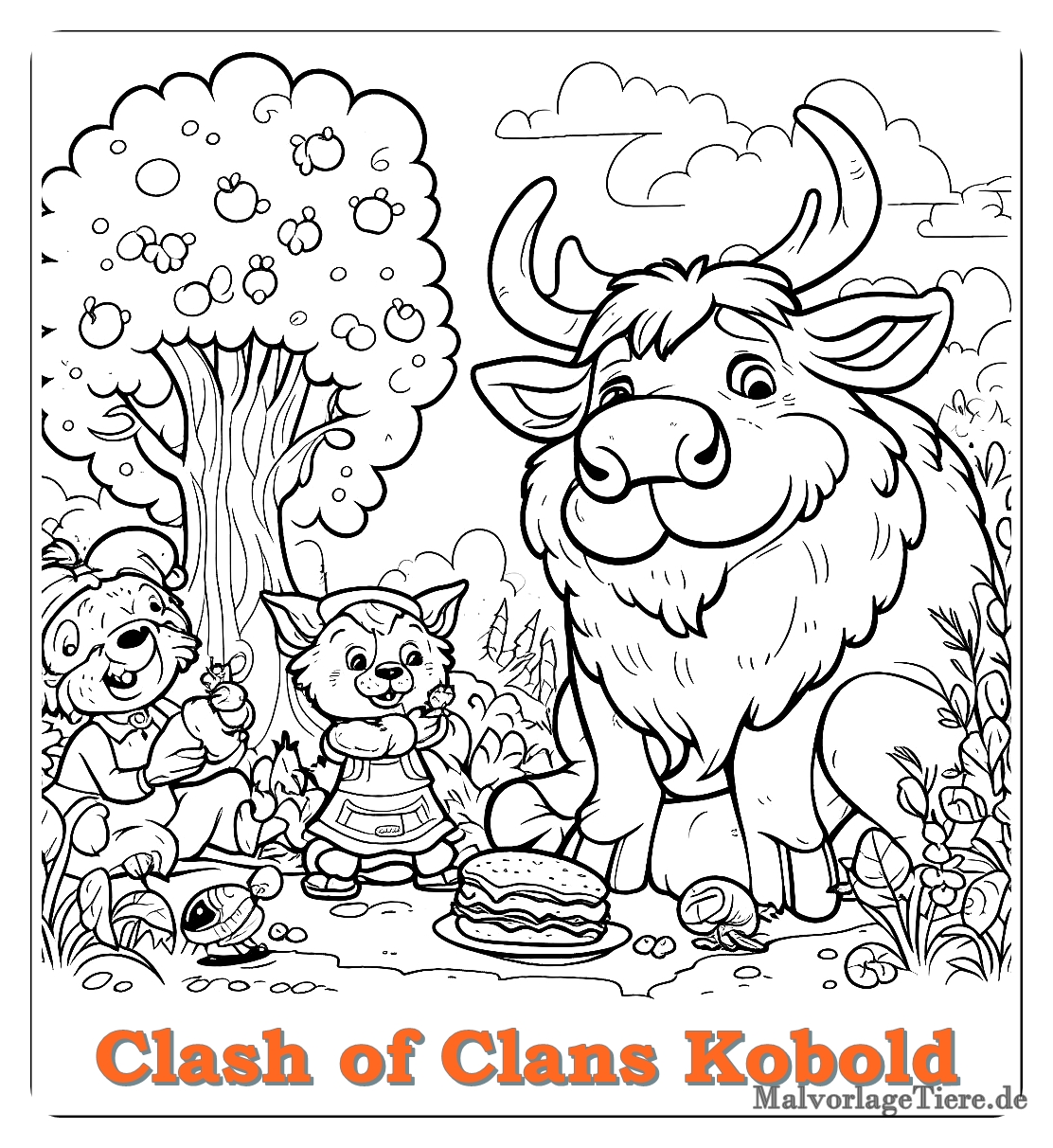 clash of clans kobold 12 by malvorlagetiere.de