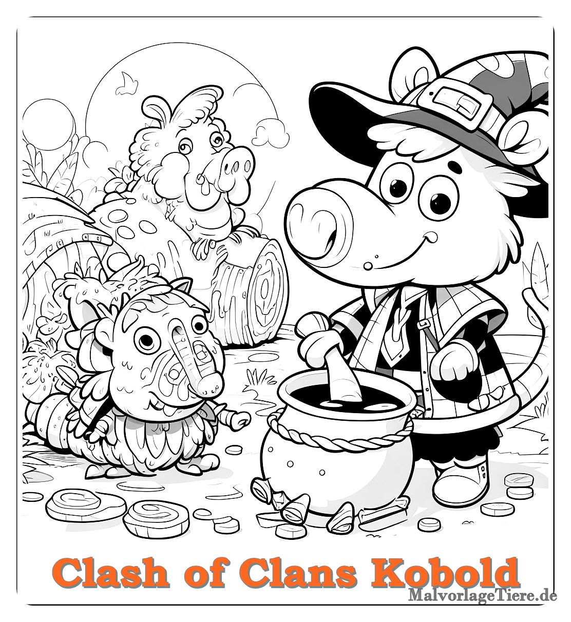 clash of clans kobold 15 by malvorlagetiere.de