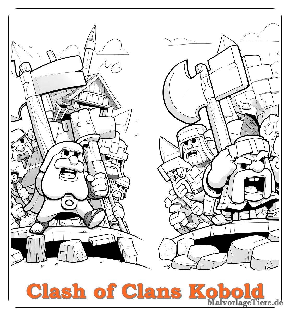 clash of clans kobold 3 by malvorlagetiere.de