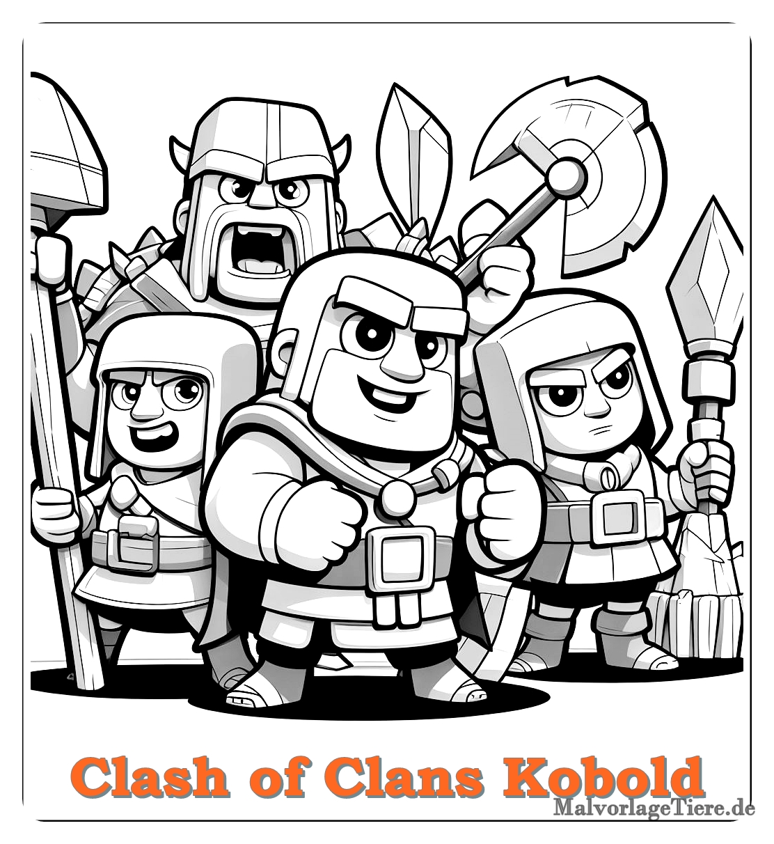 clash of clans kobold 4 by malvorlagetiere.de
