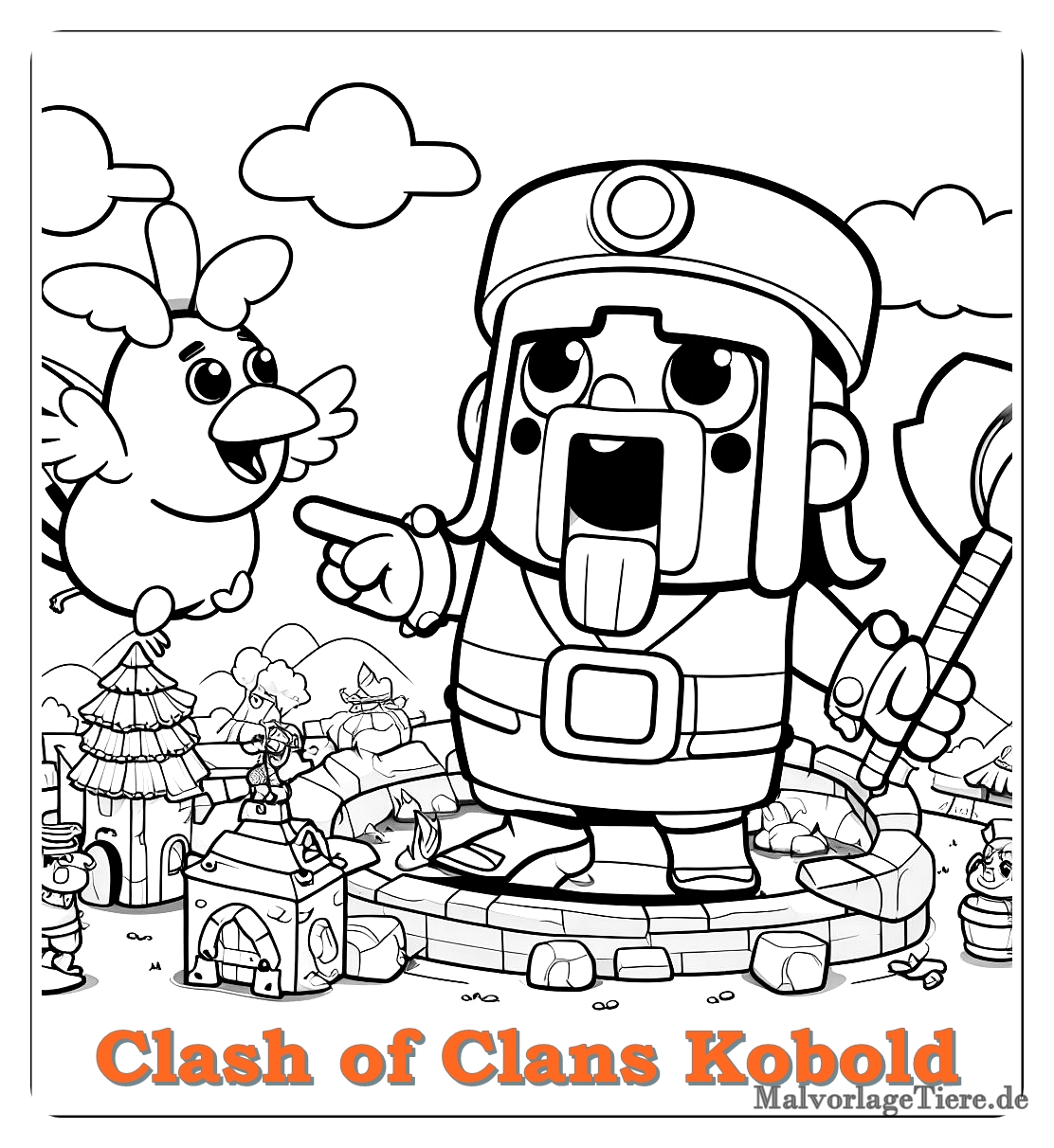 clash of clans kobold 6 by malvorlagetiere.de