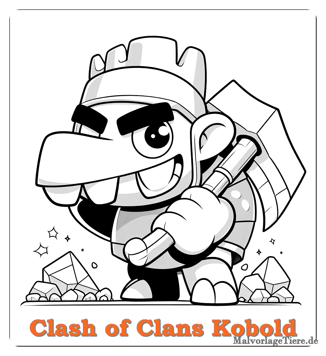 clash of clans kobold 7 by malvorlagetiere.de