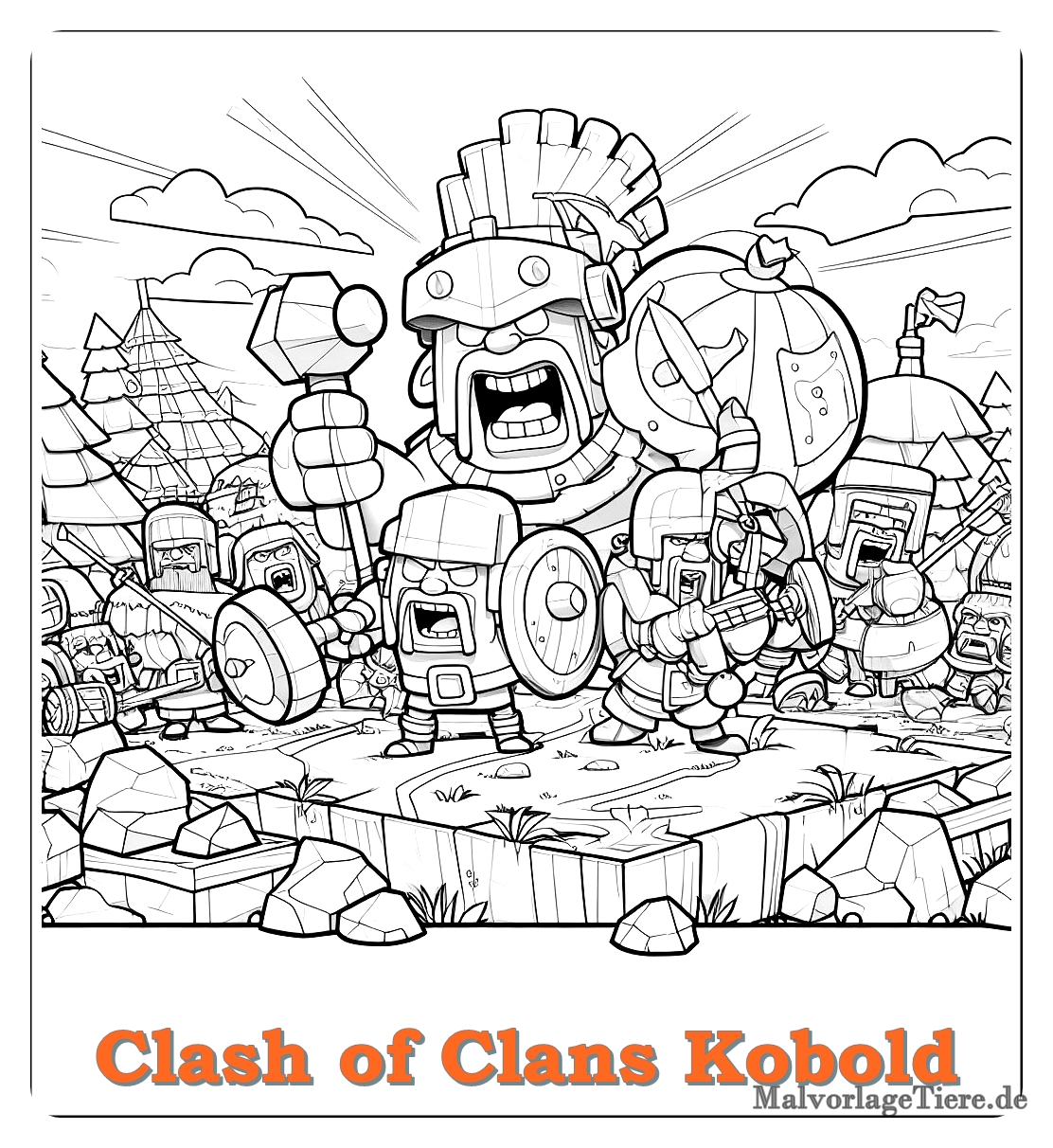 clash of clans kobold 8 by malvorlagetiere.de