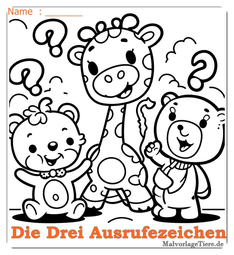 die drei ausrufezeichen ausmalbild 04 by malvorlagetiere.de