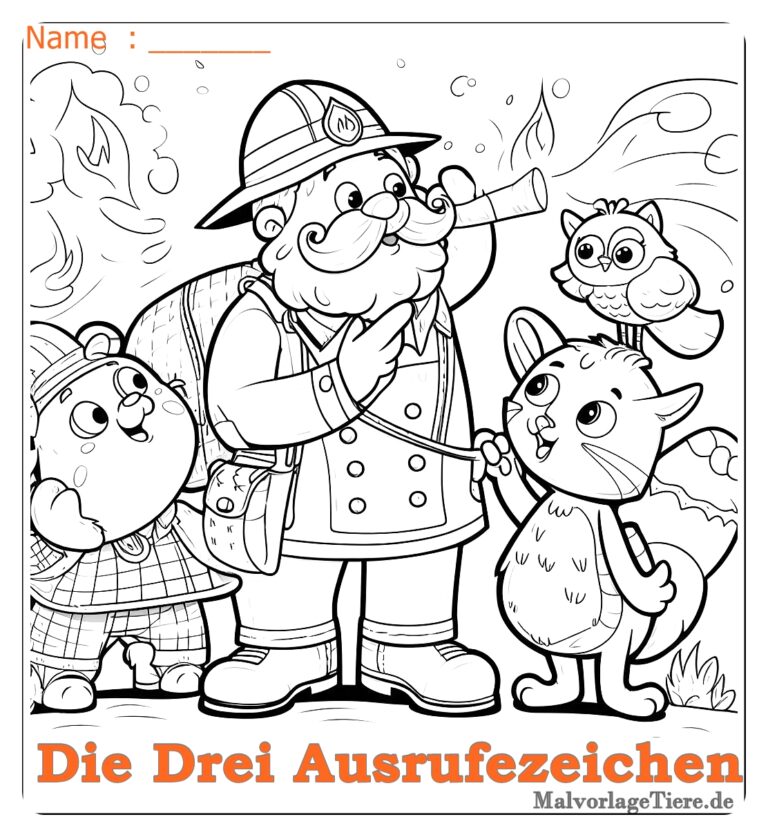 die drei ausrufezeichen ausmalbild 09 by malvorlagetiere.de