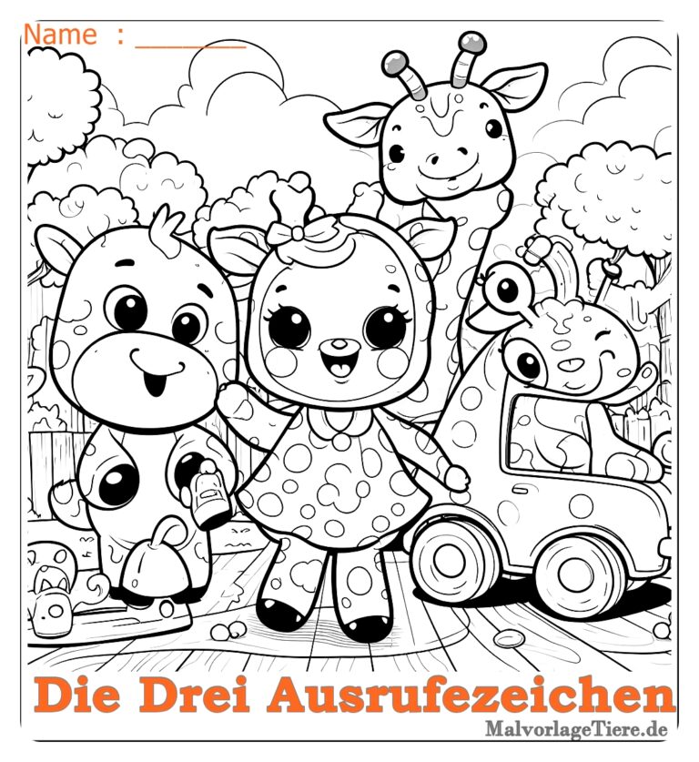 die drei ausrufezeichen ausmalbild 11 by malvorlagetiere.de