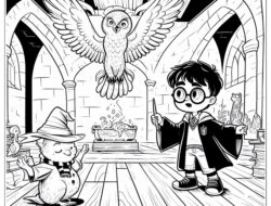 Ausmalbilder Harry Potter und die Heiligtümer des Todes: Magische Kunst für Groß und Klein