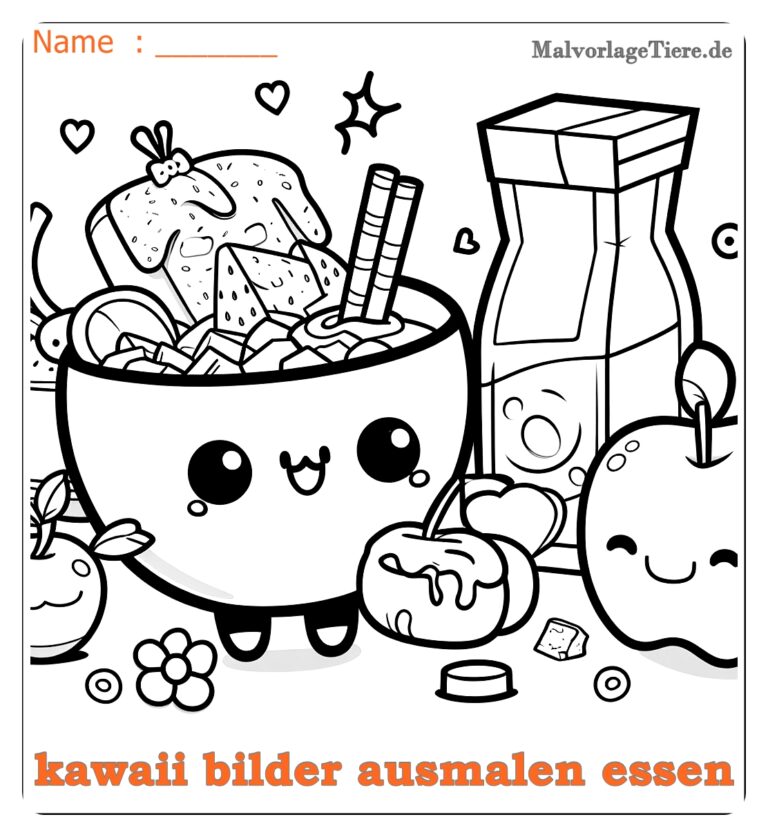 kawaii bilder ausmalen essen 05 by malvorlagetiere.de