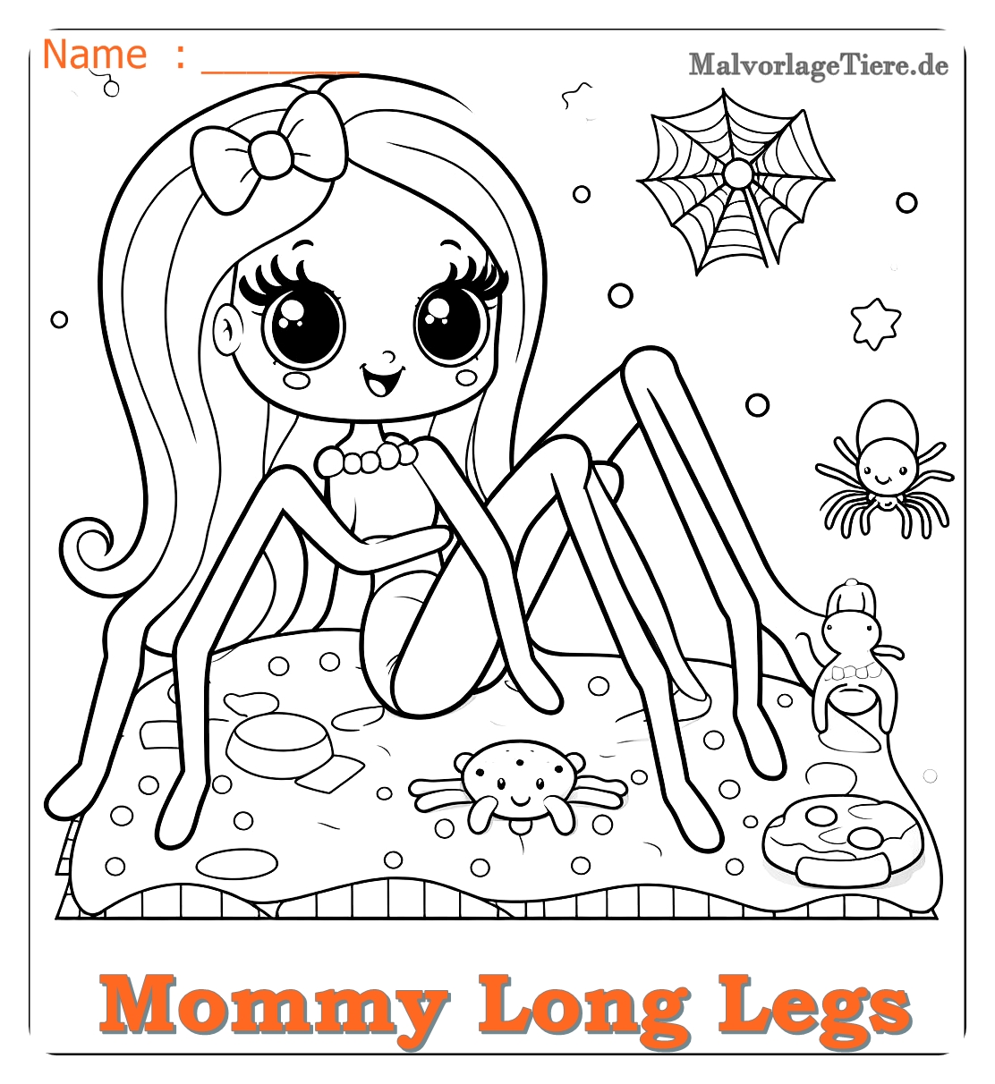 mommy long legs ausmalbilder 02 by malvorlagetiere.de