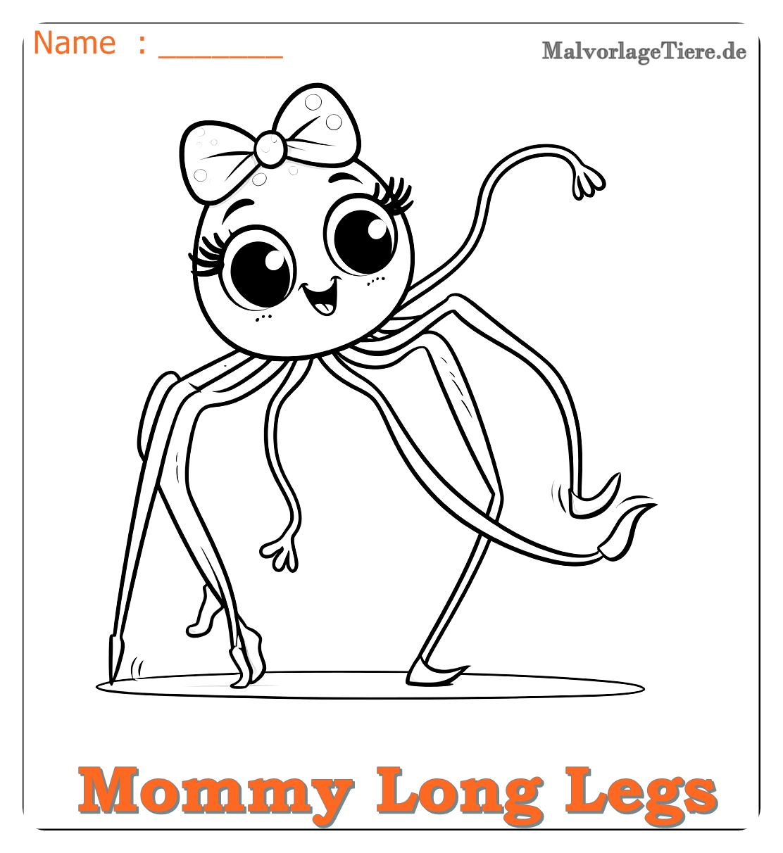 mommy long legs ausmalbilder 04 by malvorlagetiere.de