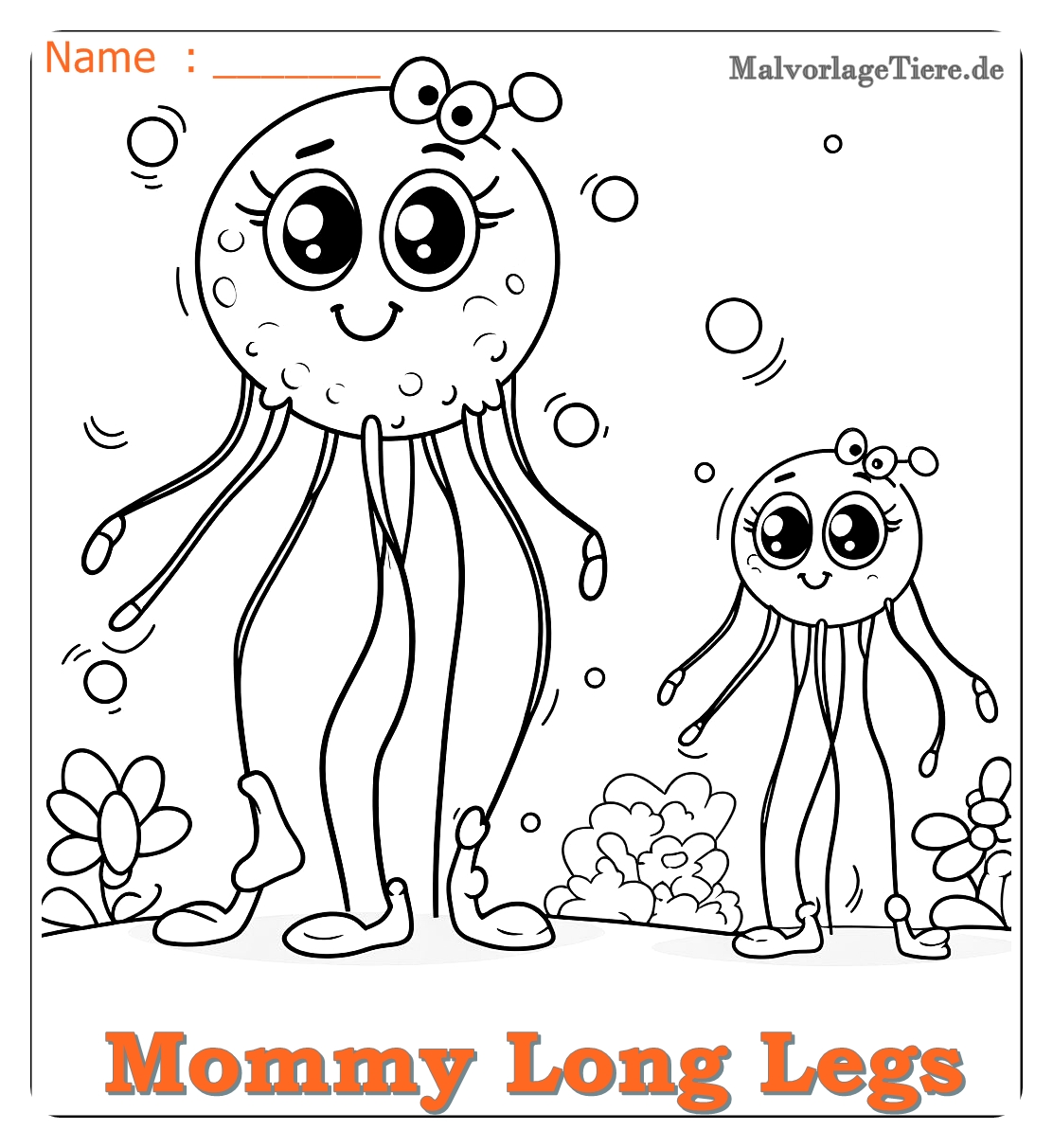 mommy long legs ausmalbilder 07 by malvorlagetiere.de