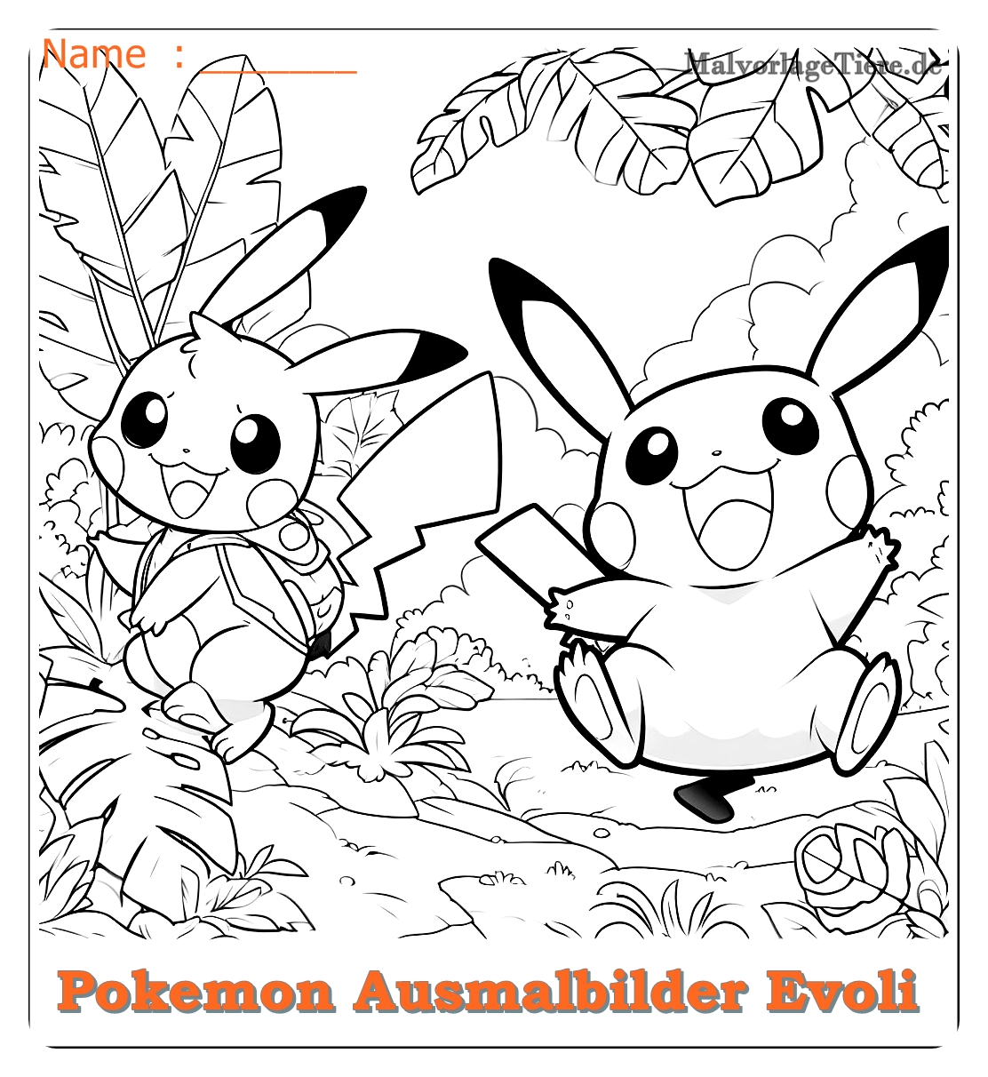 pokemon ausmalbilder evoli entwicklungen 01 by malvorlagetiere.de