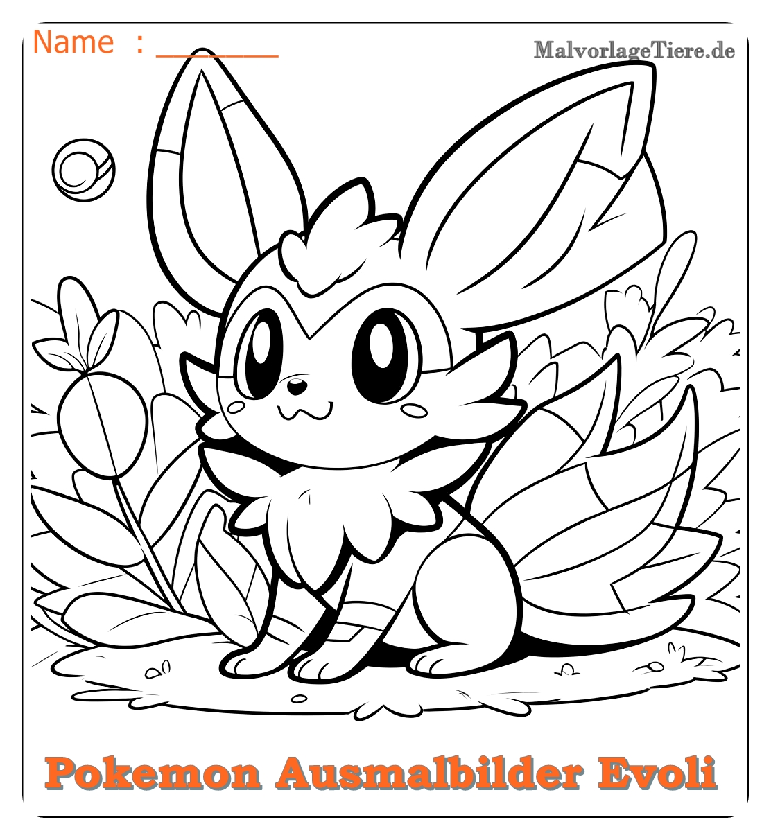 pokemon ausmalbilder evoli entwicklungen 02 by malvorlagetiere.de