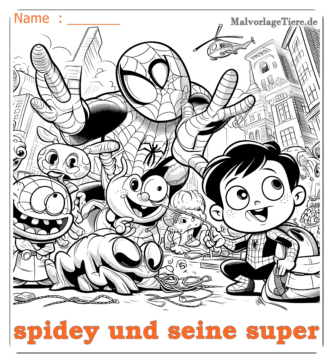 spidey und seine super freunde ausmalbilder 04 by malvorlagetiere.de
