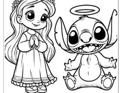 stitch und angel ausmalbilder02 by malvorlagetiere.de