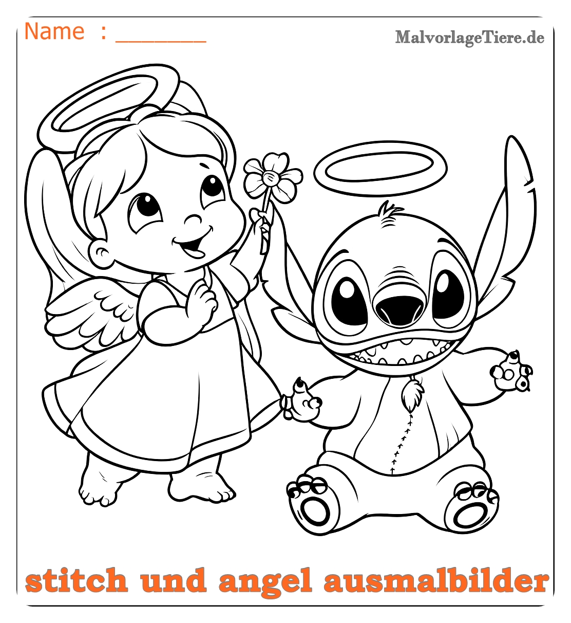 stitch und angel ausmalbilder04 by malvorlagetiere.de