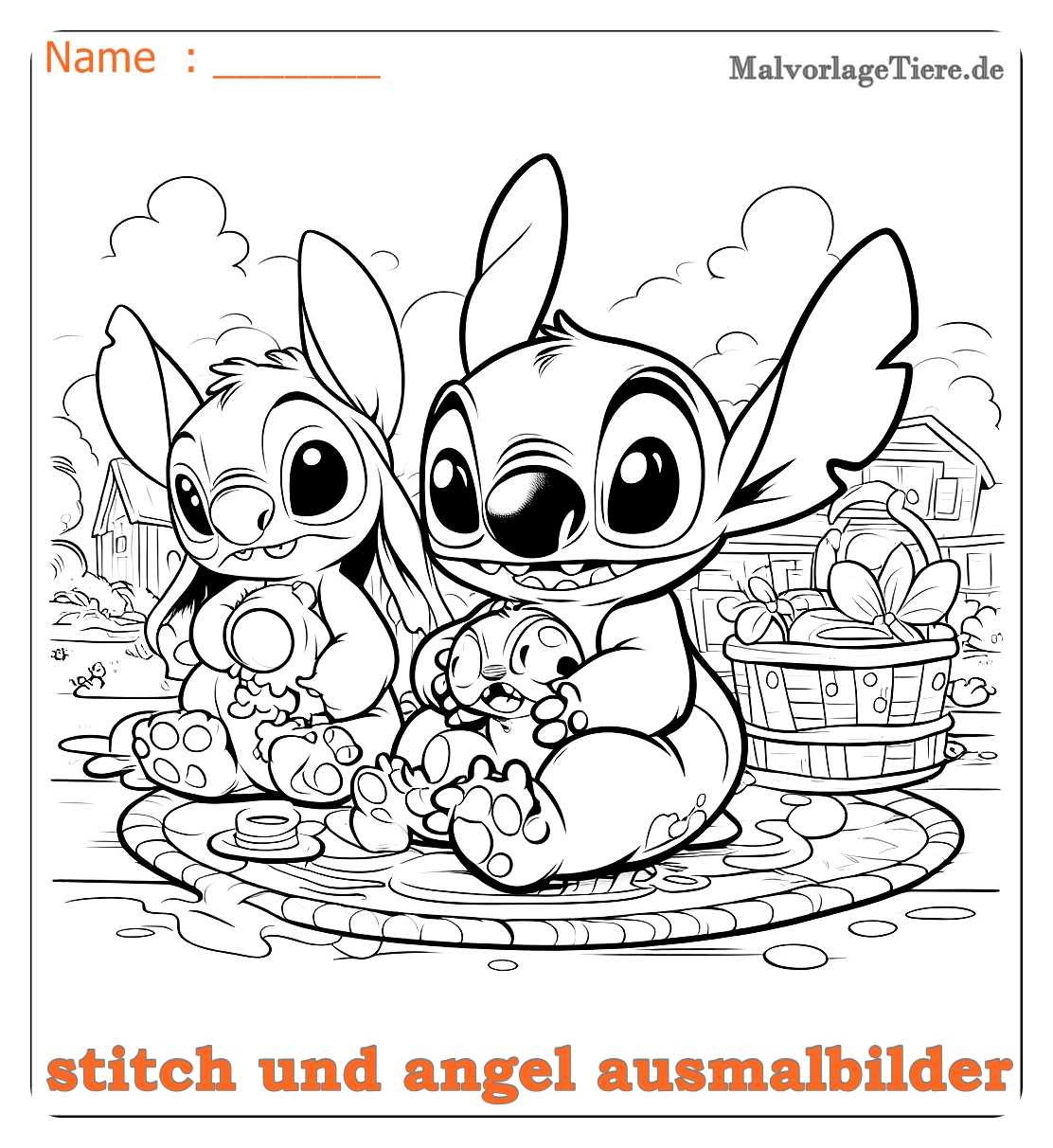 stitch und angel ausmalbilder07 by malvorlagetiere.de