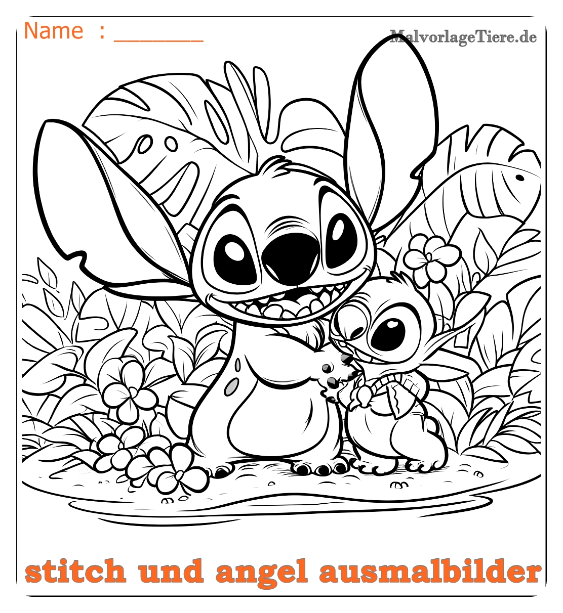 stitch und angel ausmalbilder08 by malvorlagetiere.de