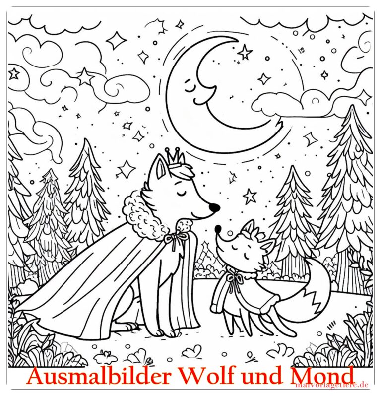 Zauberhafte Mond-Ausmalbilder: Entdecke die beruhigende Kraft des Malens!