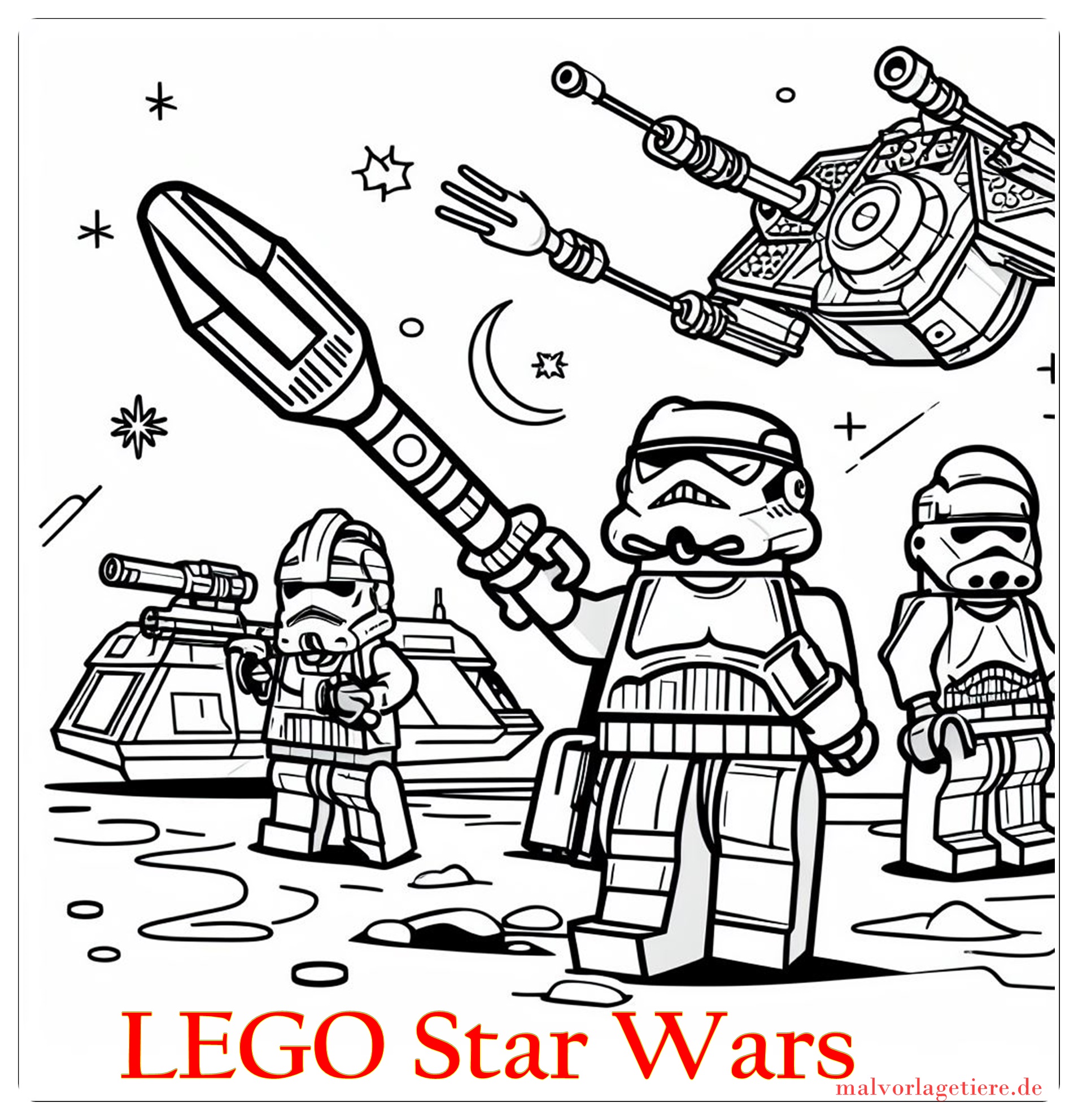 Ausmalbilder lego star wars 02 by malvorlagetiere