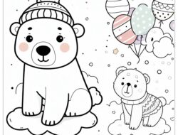 Eisbär Vorlage zum Ausdrucken – Kreative Winterfreuden für Kinder