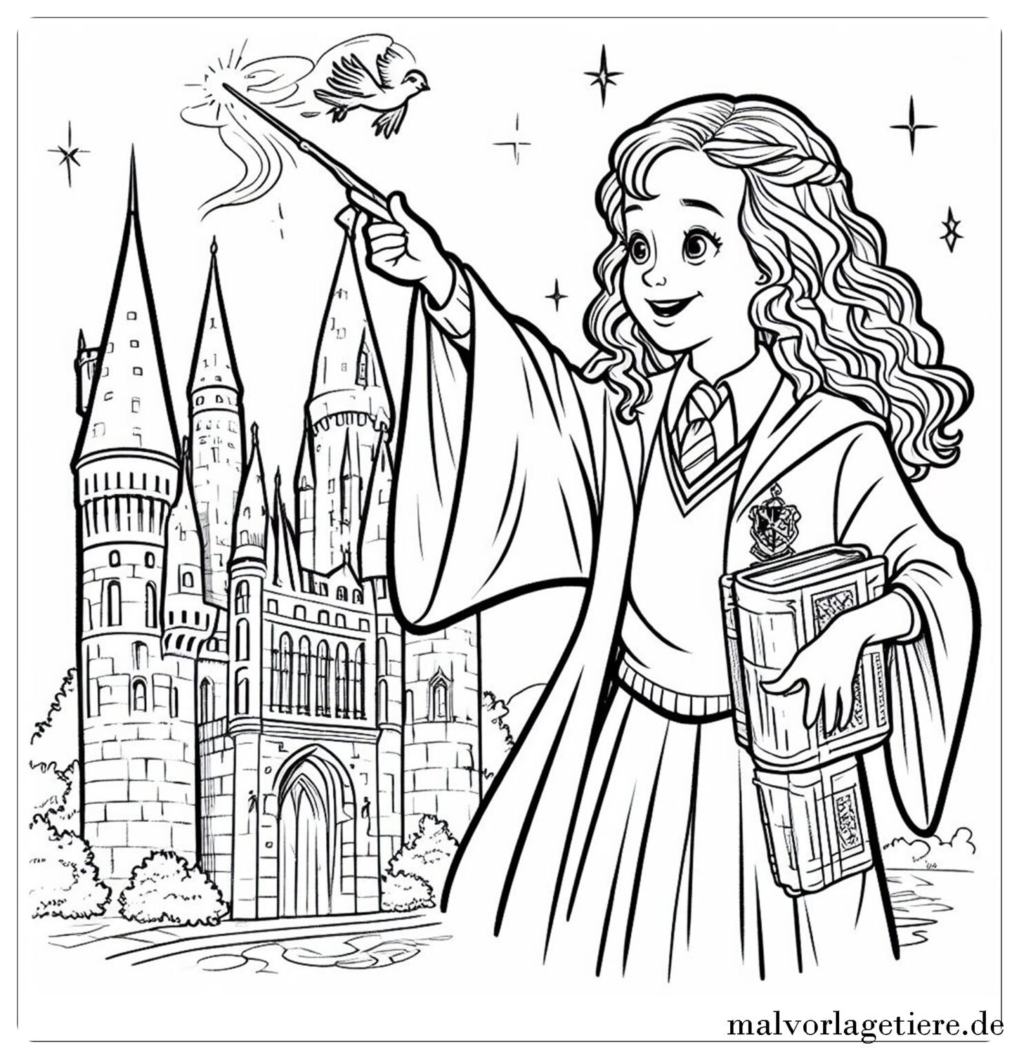 Ausmalbilder Hermine: Unleash Your Creativity with Magical Coloring Pages!