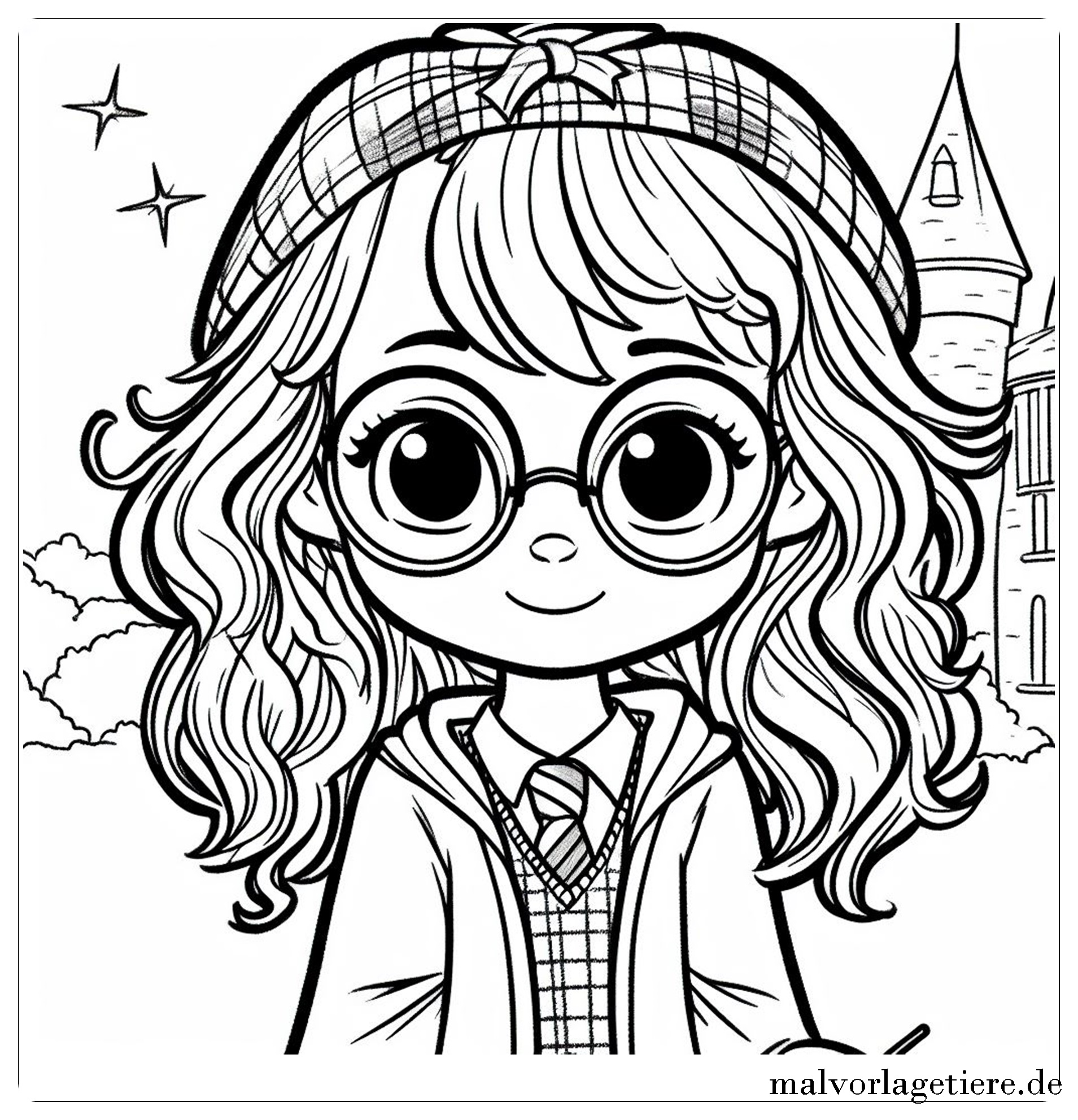 Harry potter ausmalbilder hermine 06 by malvorlagetiere