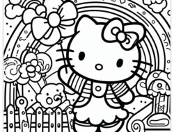 Hello Kitty zum Ausmalen 02 by malvorlagetiere