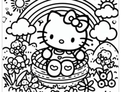 Hello Kitty zum Ausmalen 05 by malvorlagetiere