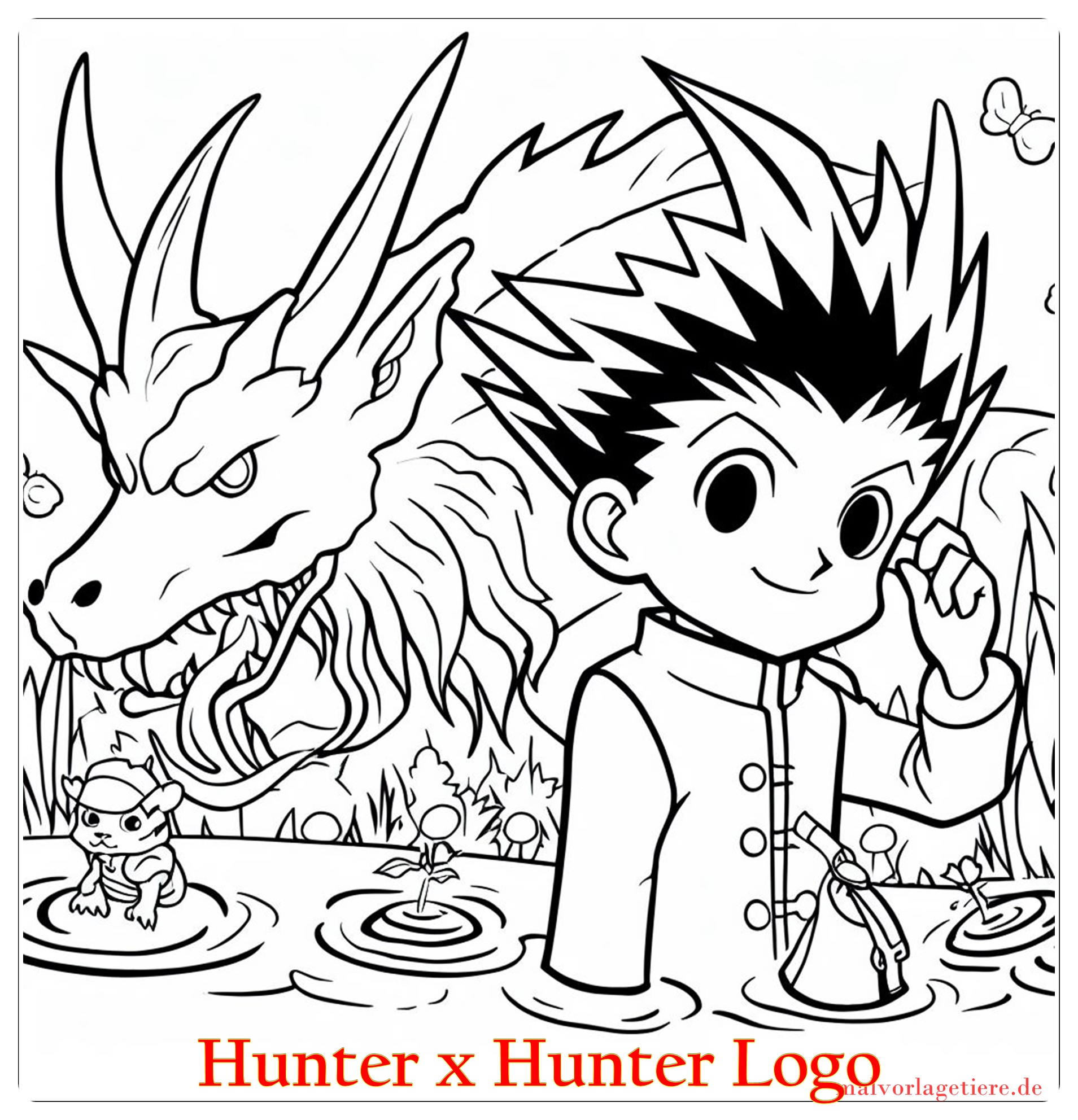 Hunter x Hunter Logo 03 by malvorlagetiere