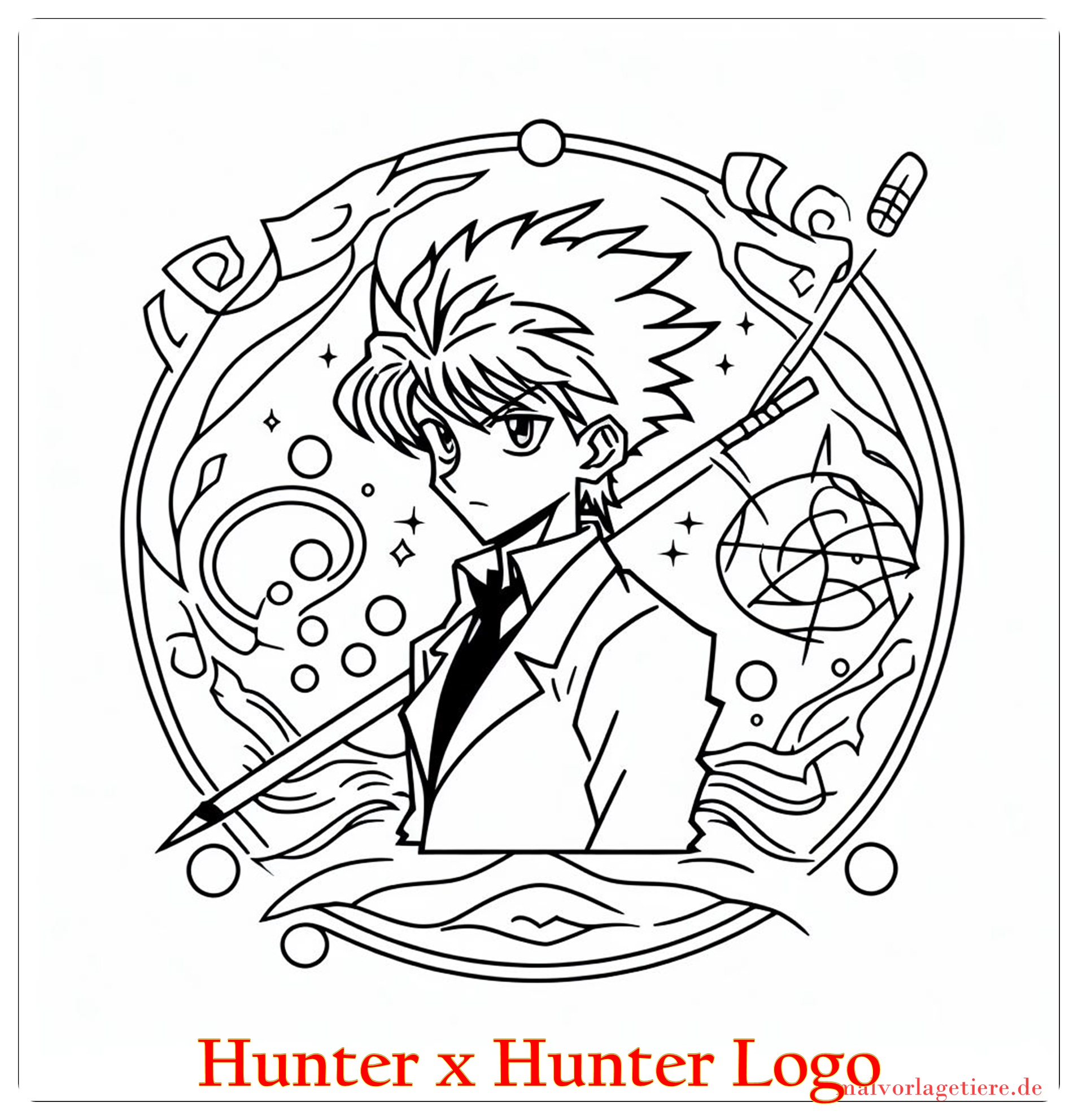 Hunter x Hunter Logo 04 by malvorlagetiere