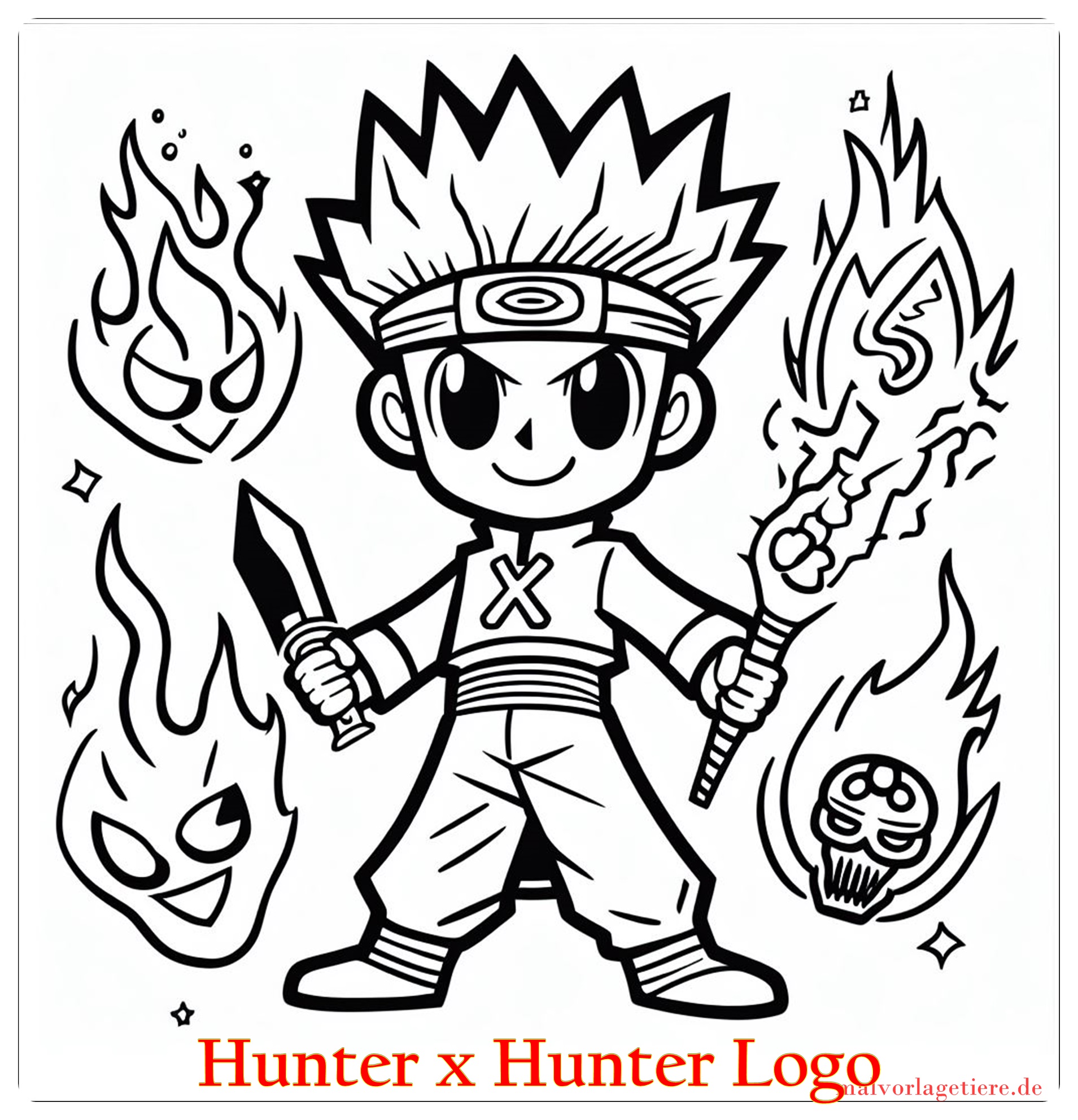 Hunter x Hunter Logo 08 by malvorlagetiere